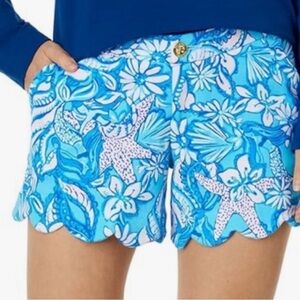 Lilly Pulitzer NWT buttercup short in Amalfi blue. Size 16